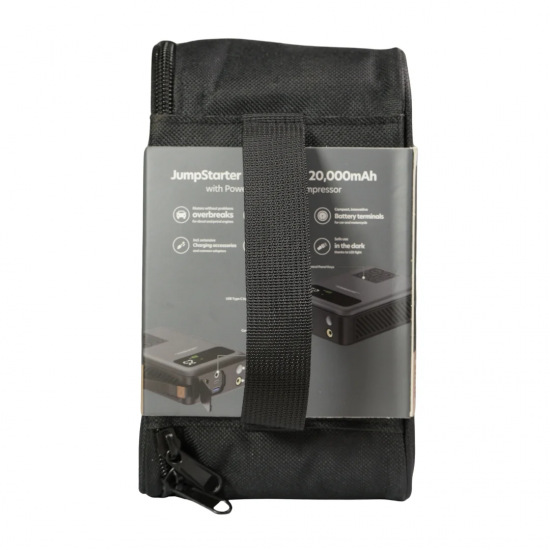 جهاز طوارئ متكامل للسيارة – بطارية 20000mAh وضغط 150 PSI جهاز طوارئ متكامل للسيارة – بطارية 20000mAh وضغط 150 PSI