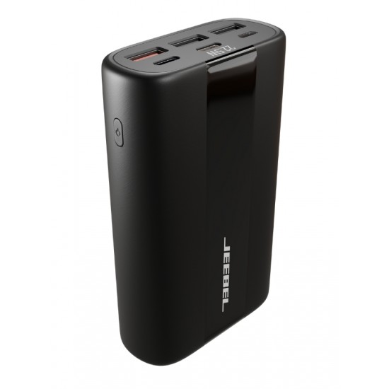 باور بانك جيبل 20000 مللي أمبير 20 وات PD، منفذ USB-C، ثلاث منافذ USB-A | أسود باور بانك جيبل 20000 مللي أمبير 20 وات PD، منفذ USB-C، ثلاث منافذ USB-A | أسود
