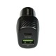 شاحن سيارة جيبيل 38 واط بمنفذين USB-C PD + USB-A QC3.0 مع كابل Type-C معتمد من MFi | أسود شاحن سيارة جيبيل 38 واط بمنفذين USB-C PD + USB-A QC3.0 مع كابل Type-C معتمد من MFi | أسود