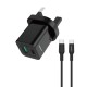شاحن منزلي PD وUSB مع كابل Type-C إلى Type-C بقدرة 30 واط من جيبيل شاحن منزلي PD وUSB مع كابل Type-C إلى Type-C بقدرة 30 واط من جيبيل